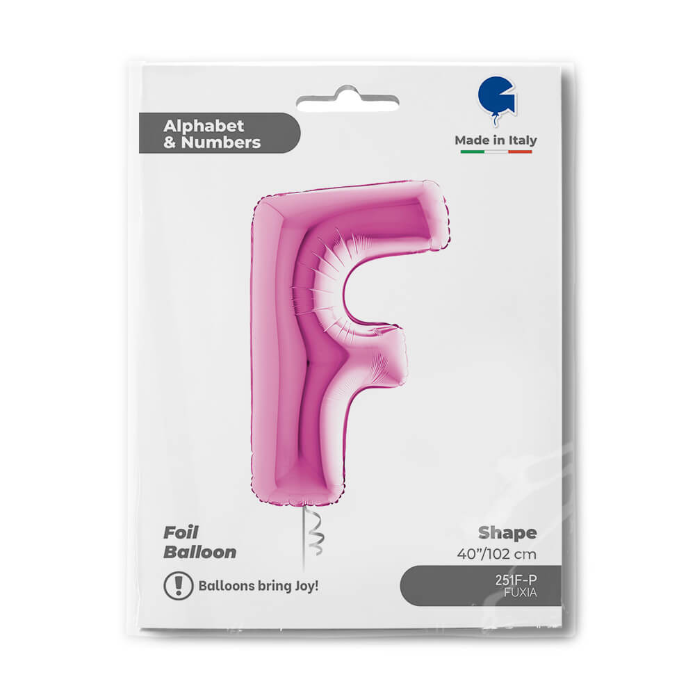 Letter F Fuxia 40inc